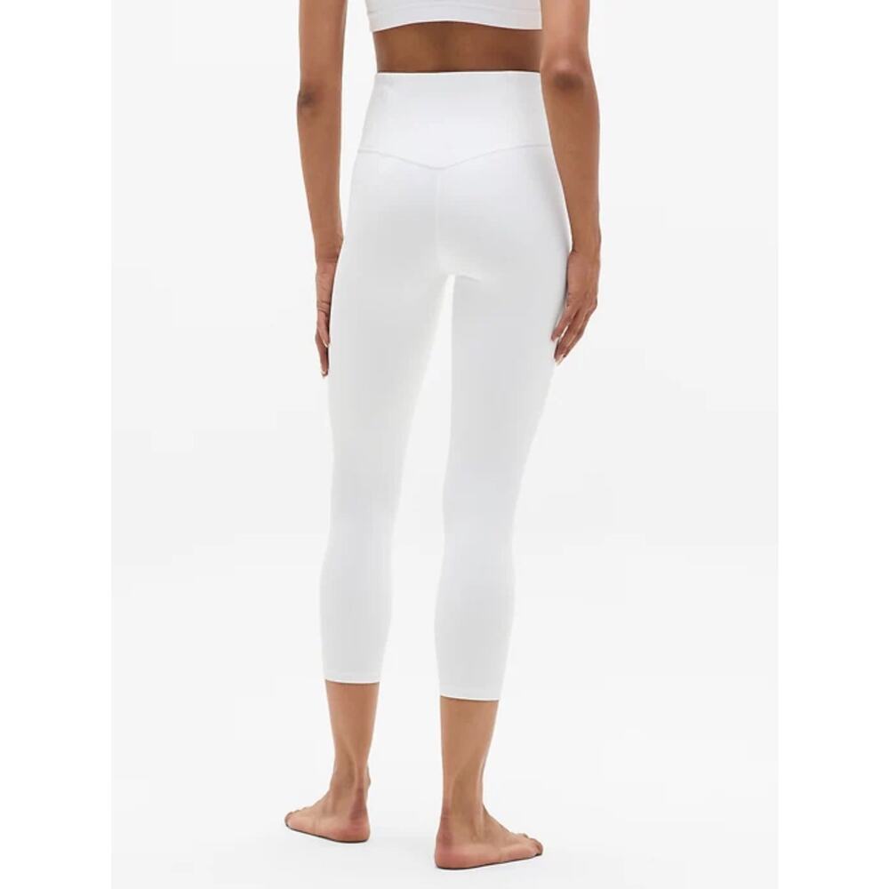 Athleta Ultra High Rise Elation 7/8 Tight Womens Size M Bright White Yoga EUC - Picture 5 of 8